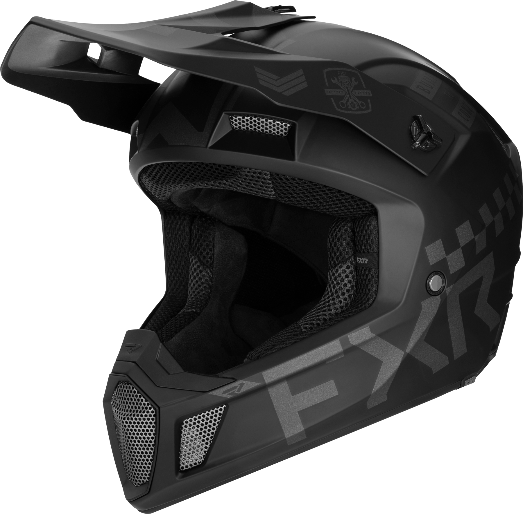 FXR Casco de Cross  Clutch Galdiator Negro