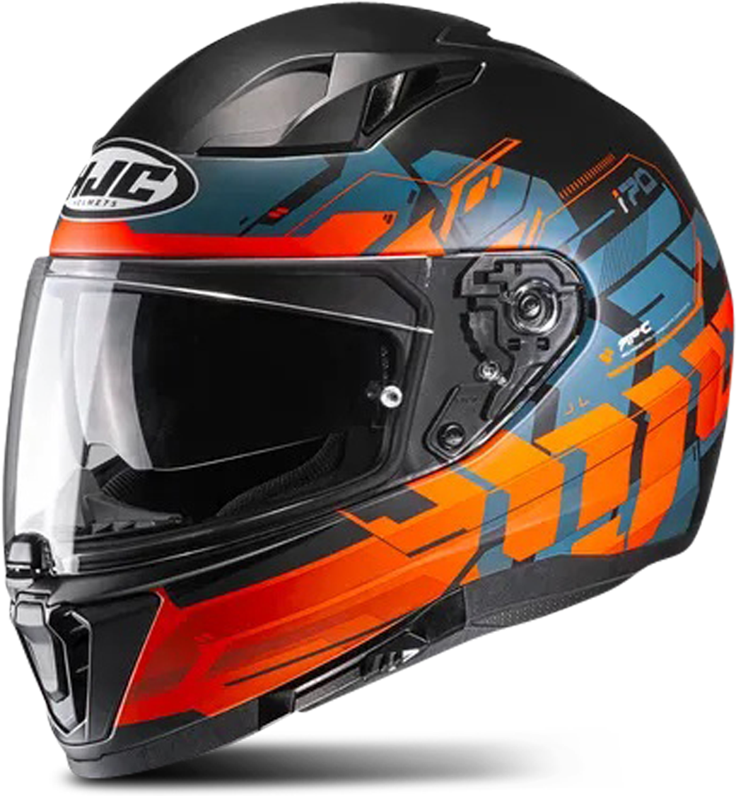 HJC Casco Integral  i70 Alligon Negro-Naranja