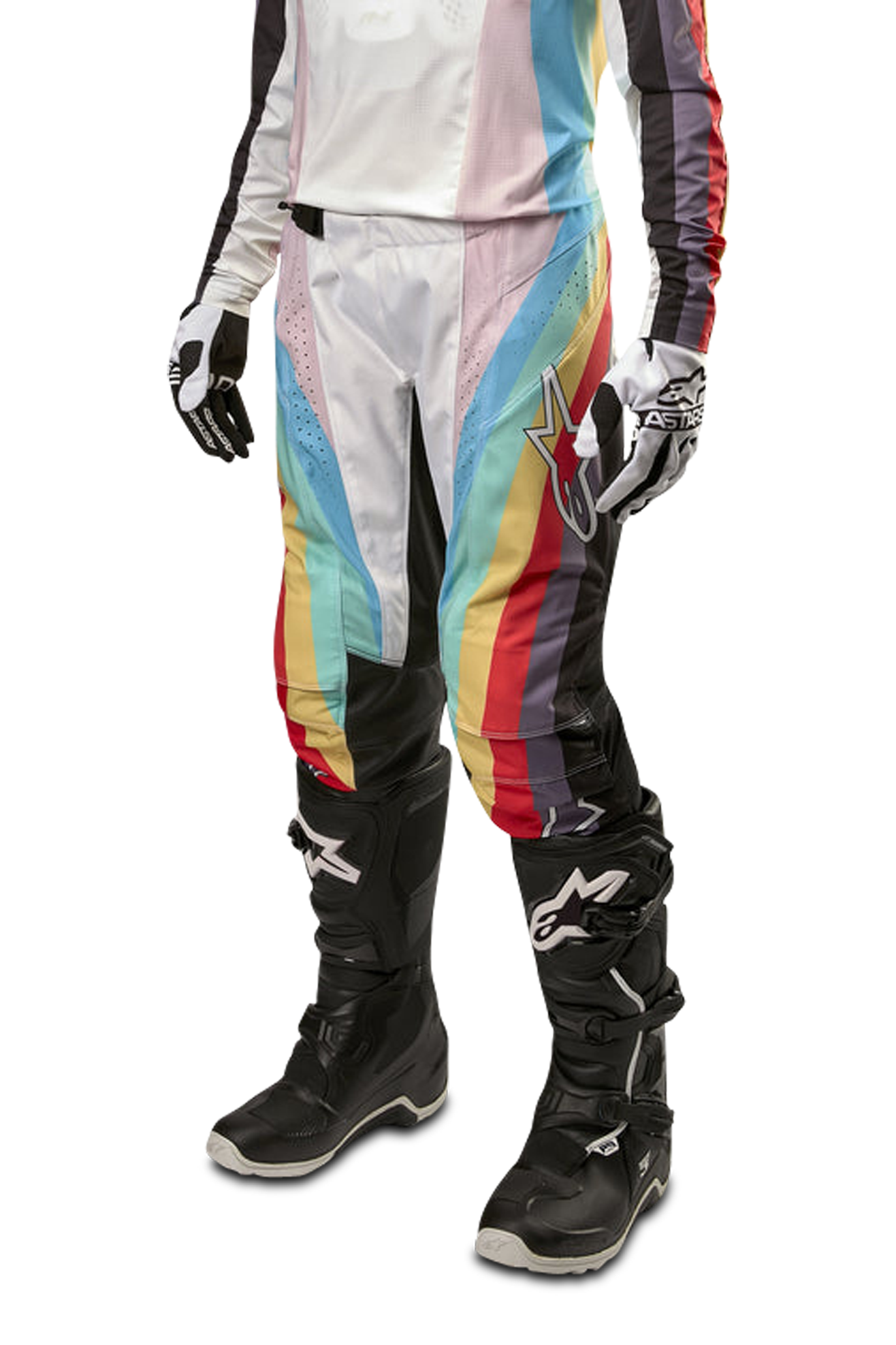 Alpinestars Pantalones de Cross Mujer  Stella Techstar Negro-Multicolor