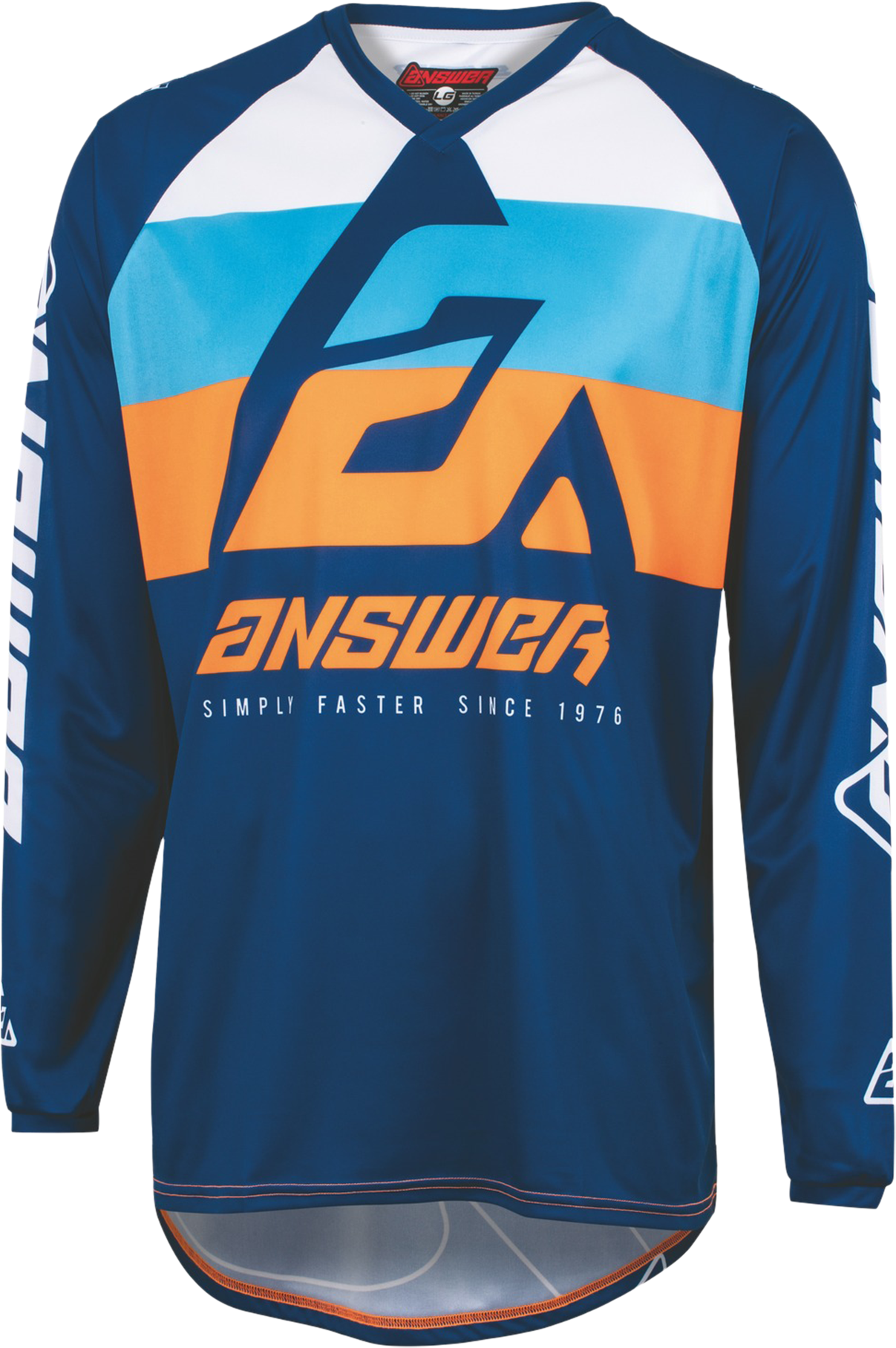 Answer Racing Camiseta de Cross ANSWER SYNCRON CC Azul-Naranja Hiper-Negro