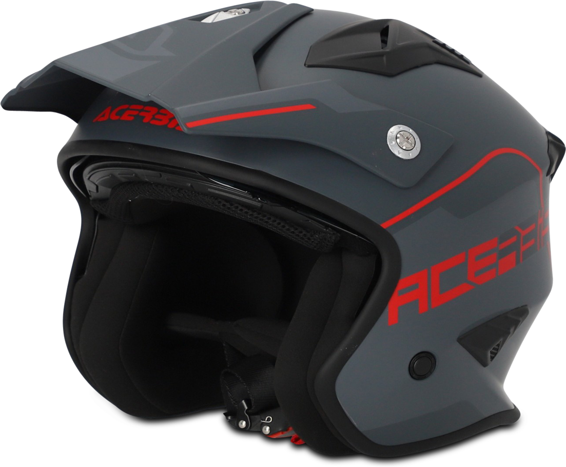 Acerbis Casco Jet  Aria Gris-Rojo