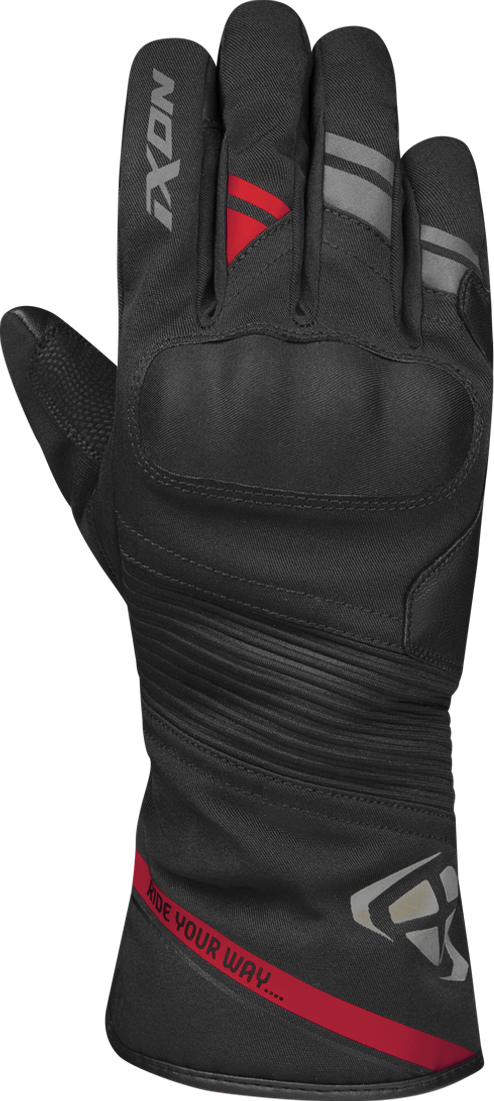 Ixon Guantes de Moto  Pro Midgard Negro-Rojo