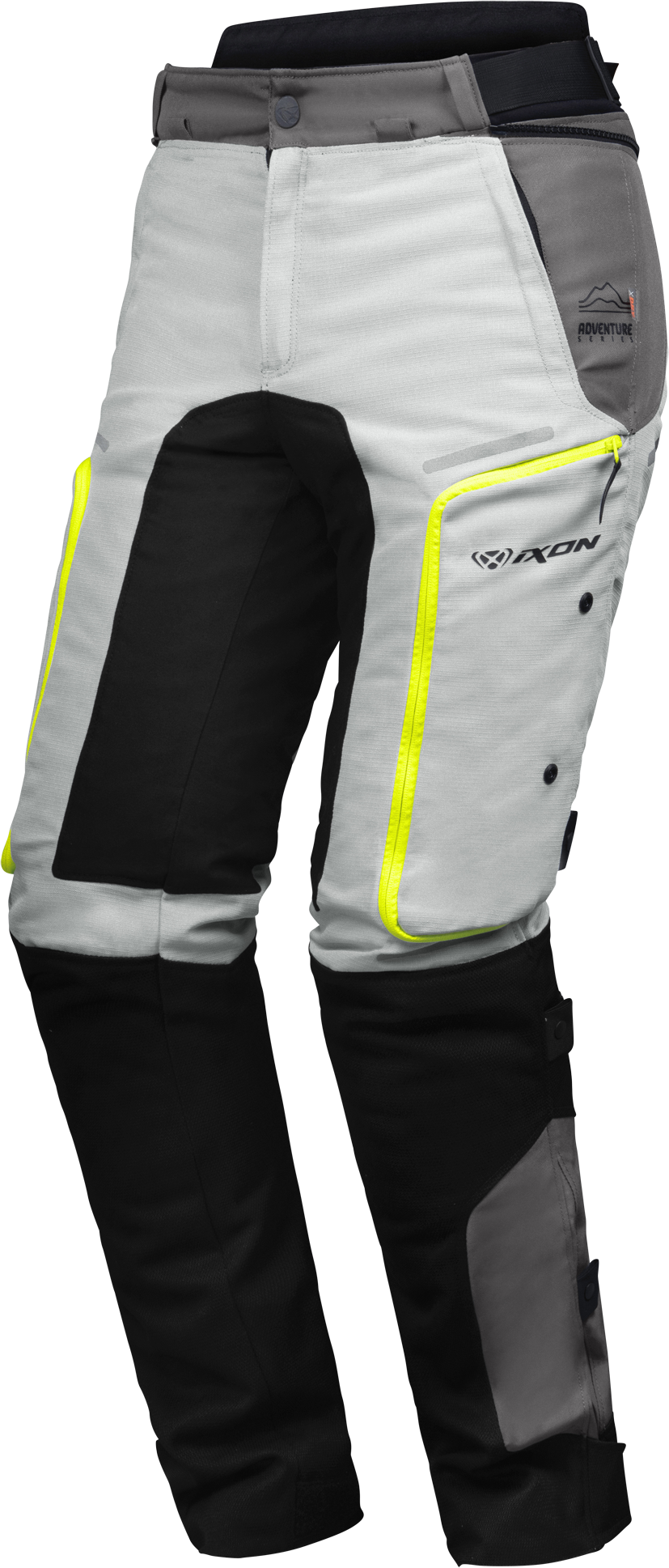 Ixon Pantalones de Moto  Vidar Gris-Negro-Amarillo Brillante