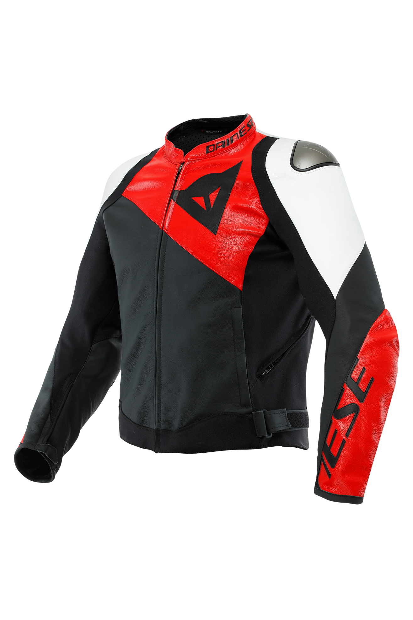 Dainese Chaqueta de Moto  Sportiva Negro-Rojo Lava-Blanco
