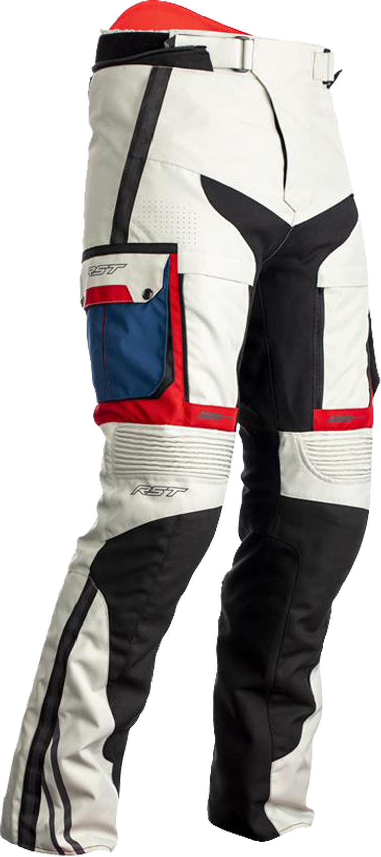 RST Chaqueta de Moto para Mujer  Adventure-X Blanco-Azul-Rojo