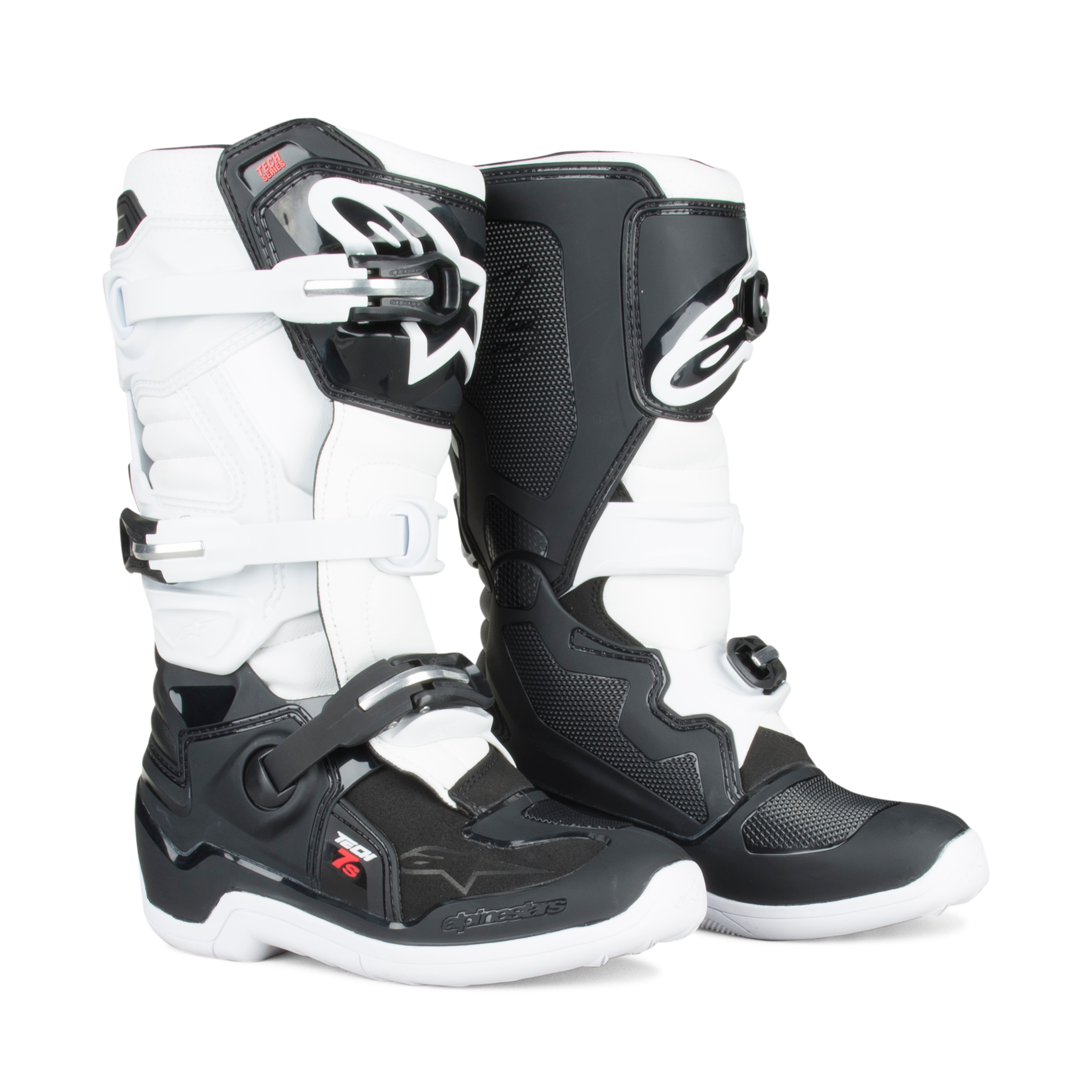 Alpinestars Botas de Cross  Tech 7S Niño Negro-Blanco