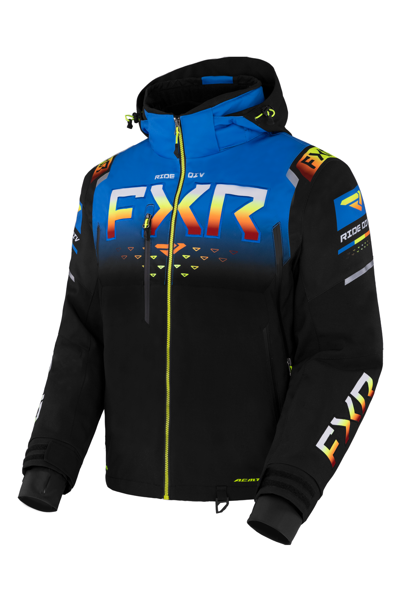 FXR Chaqueta de Nieve  Helium X 2 en 1 Negro-Azul-Inferno