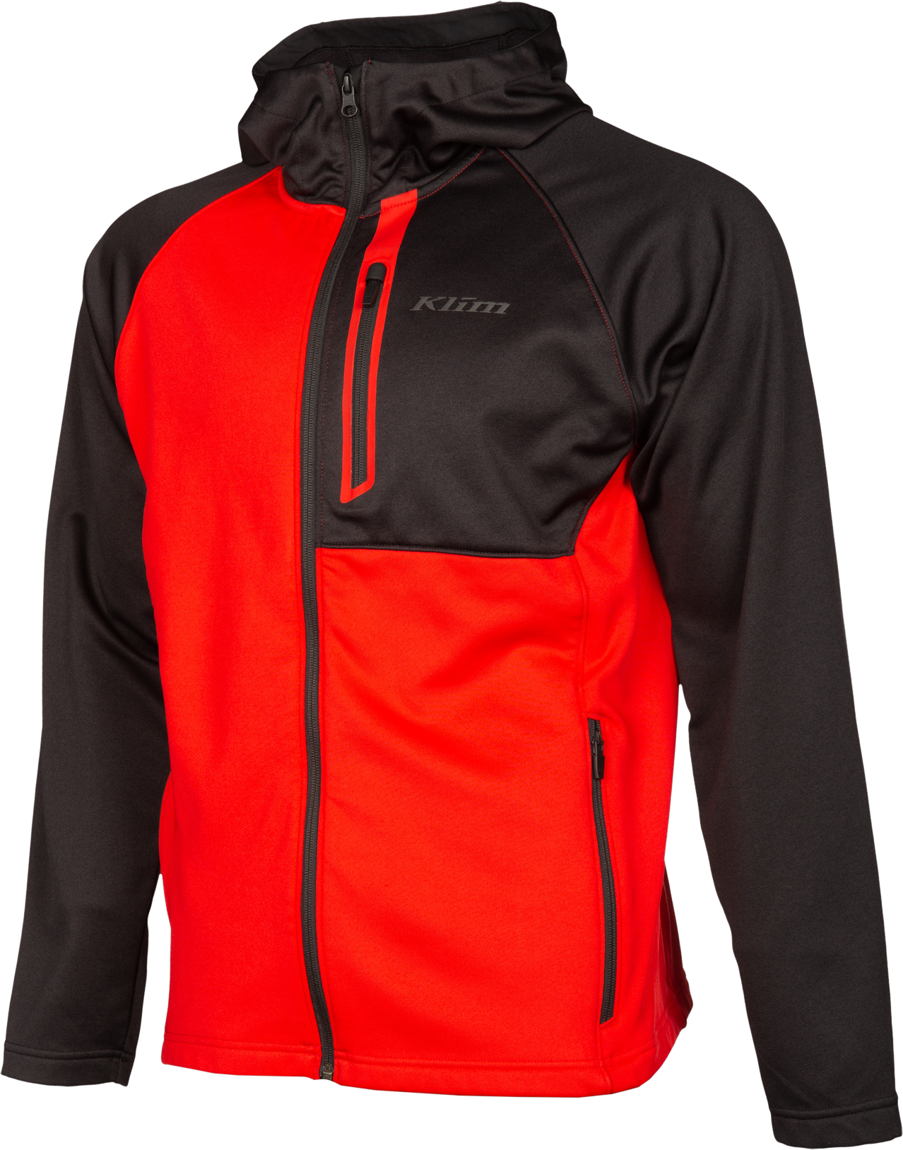 KLIM Sudadera de Moto  Alpha Rojo Alto Riesgo-Negro