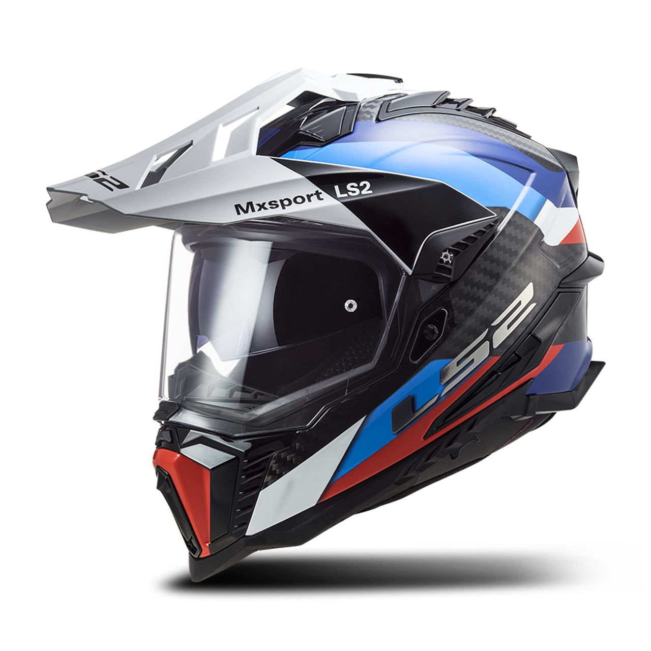 LS2 Casco Adventure  MX701 C EXPLORER Frontier Brillante-Negro-Azul