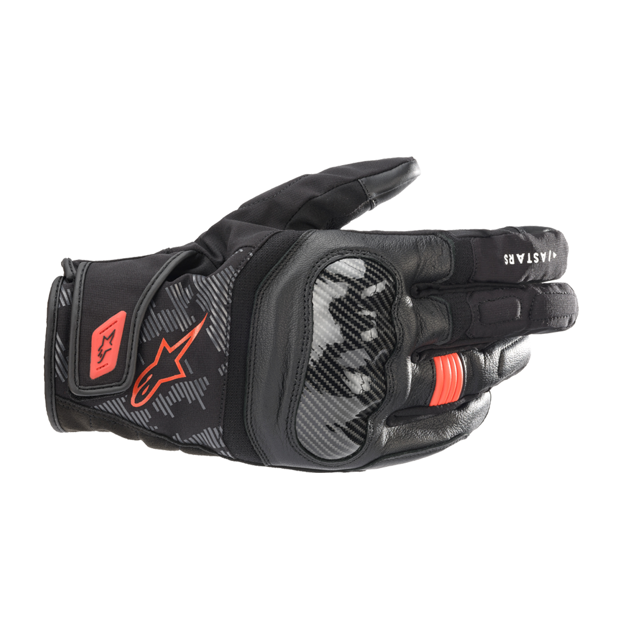 Alpinestars Guantes de Moto  SMX Z Drystar Negro-Rojo