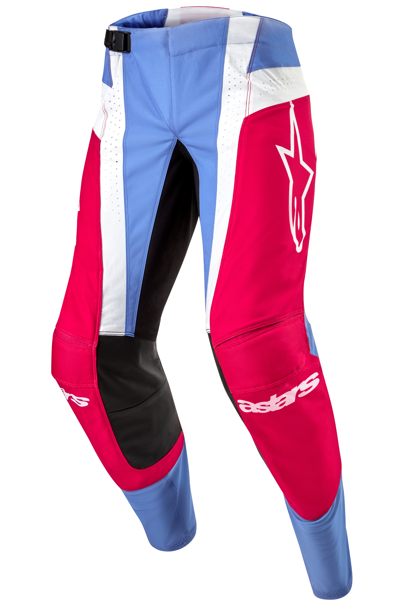 Alpinestars Pantalones de Cross  Techstar Ocuri Azul Claro-Rojo Marte-Blanco