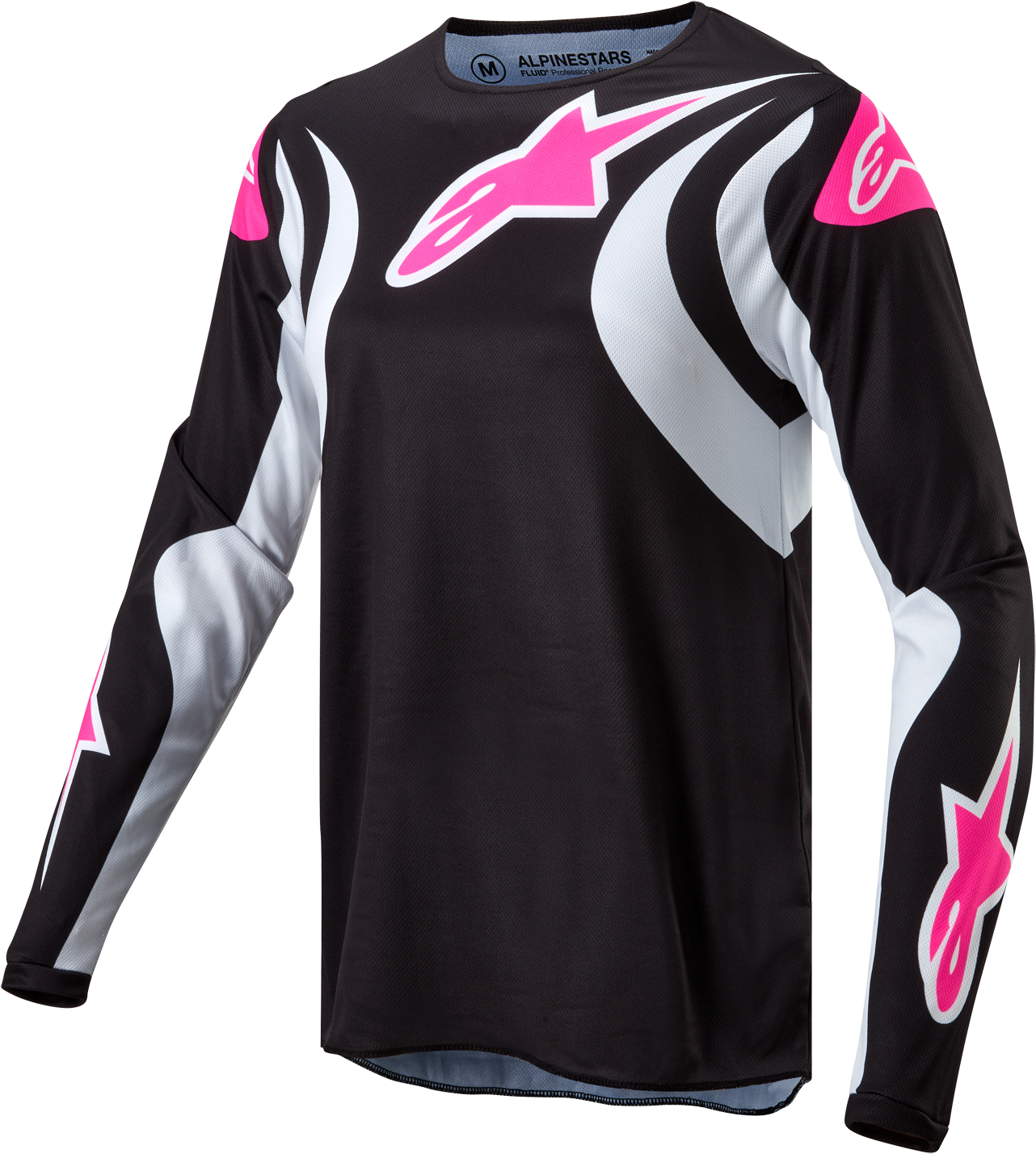 Alpinestars Camiseta de Cross Mujer  Stella Fluid Negro-Blanco