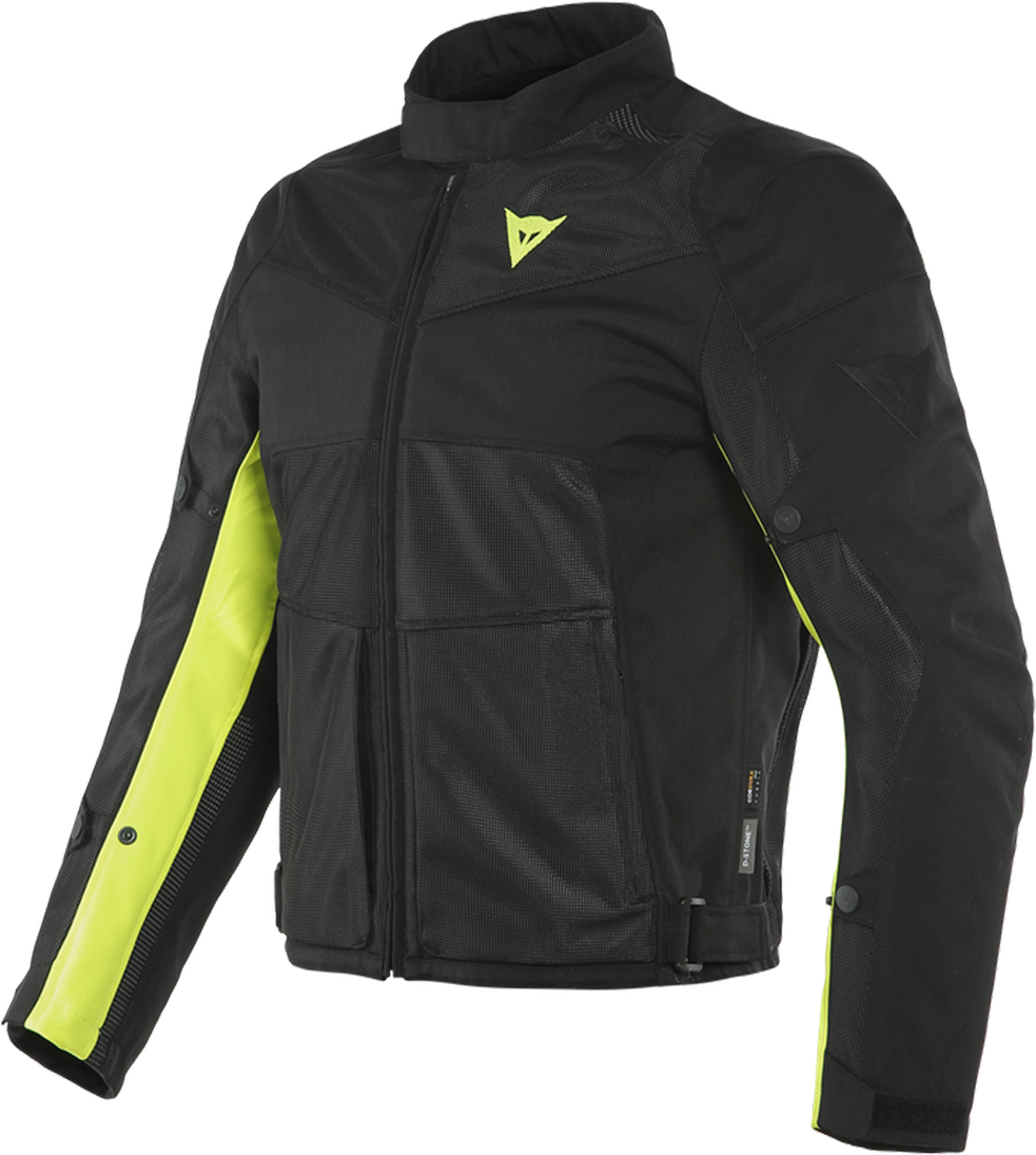 Dainese Chaqueta de Moto  Sauris 2 D-Dry Negro-Amarillo Fluo