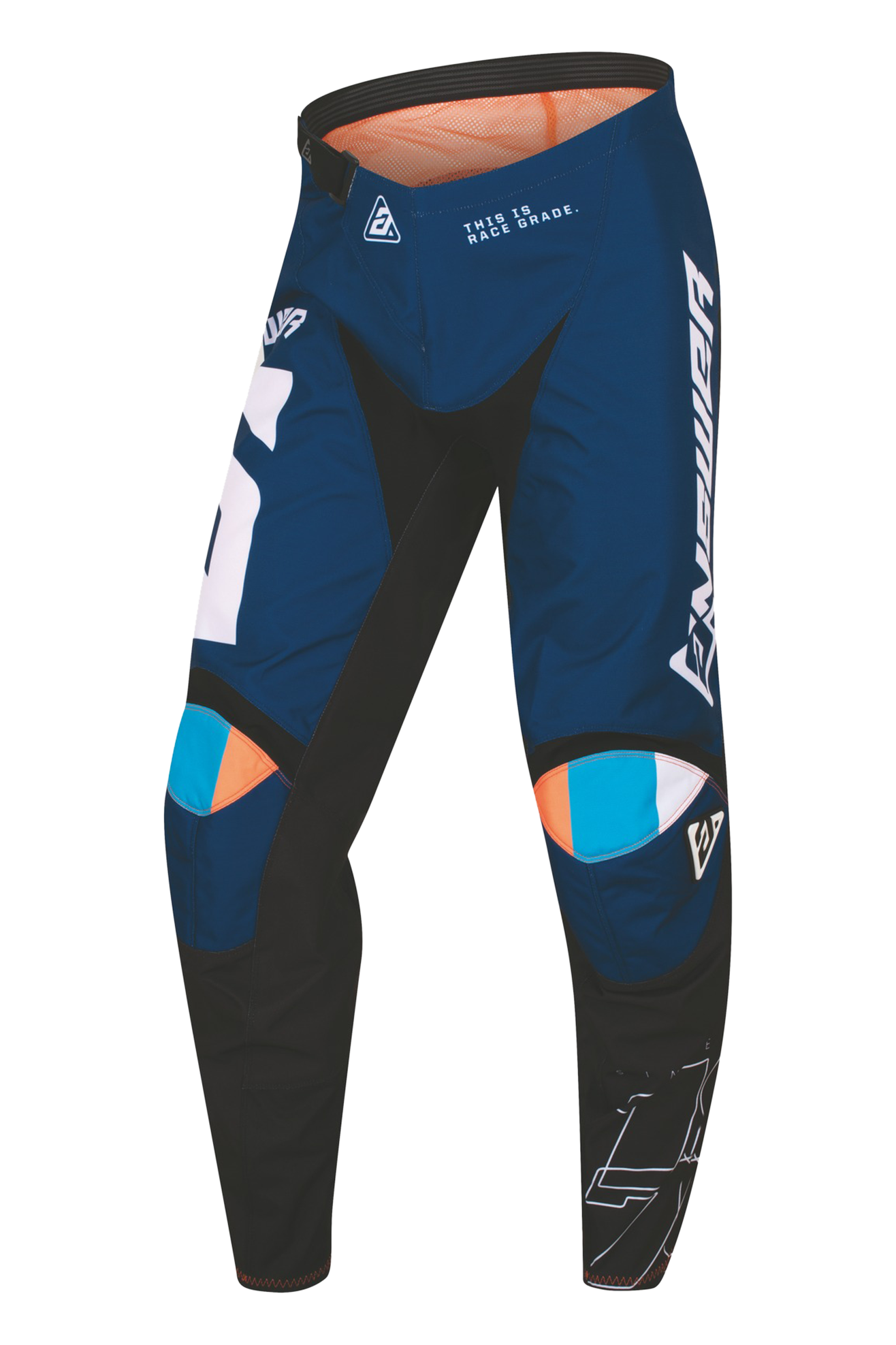 Answer Racing Pantalones de Cross Niño ANSWER SYNCRON CC Azul-Naranja Hiper-Negro