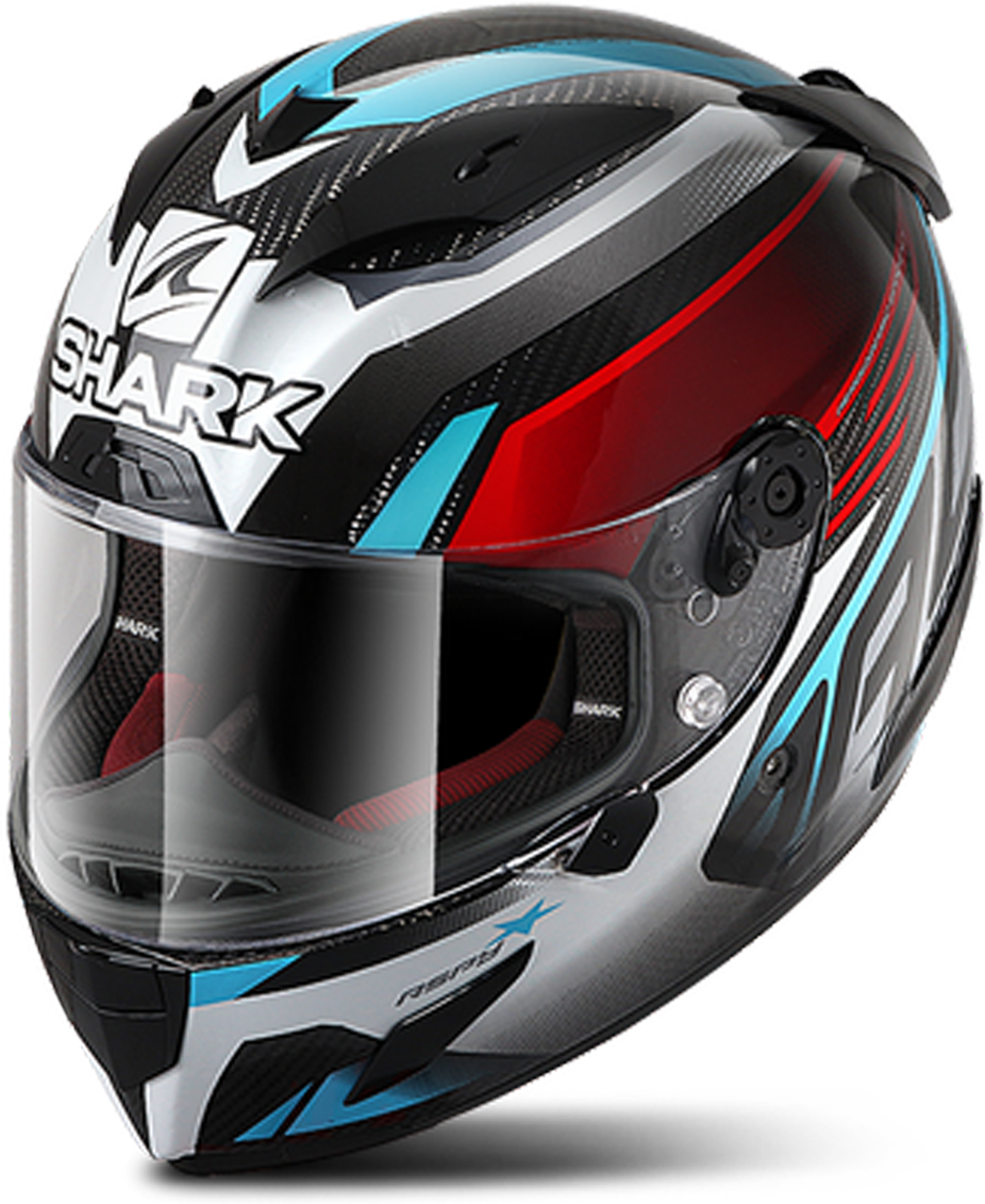 Shark Casco Integral  Race-R Pro Carbon Aspy Carbono-Rojo-Azul