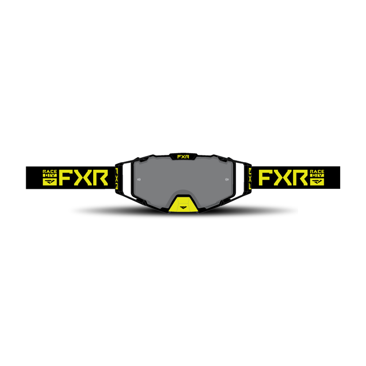 FXR Gafas de Cross  Combat Lente Ahumada Hivis-Negro