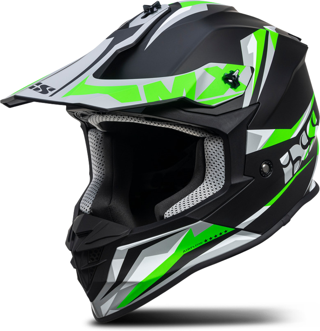 iXS Casco de Cross  362 2.0 Negro-Verde