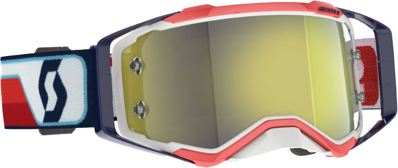 Scott Gafas de Cross  Prospect Rojo-Blanco-Amarillo Cromado