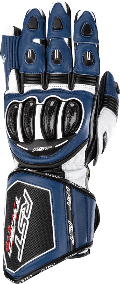 RST Guantes de Moto  TracTech Evo 4 Azul-Blanco-Negro