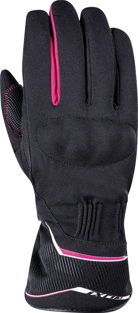 Ixon Guantes de Moto para Mujer  Pro Globe Negro-Fúcsia