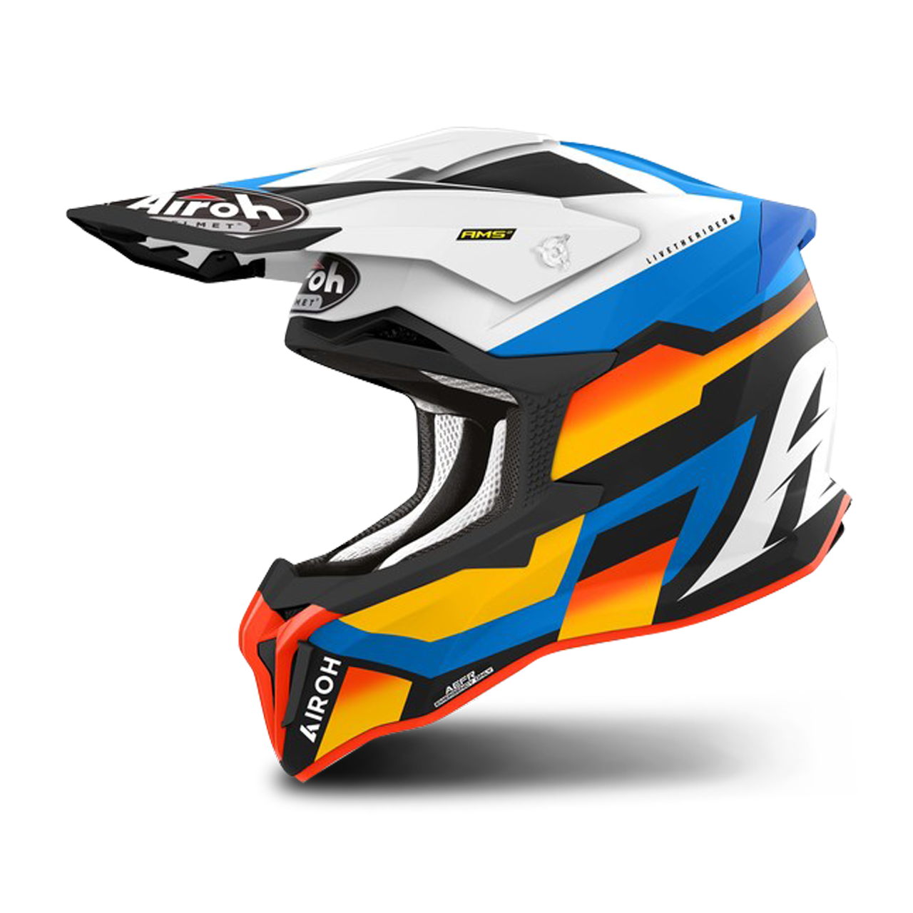 Airoh Casco de Cross  Strycker Azul Mate