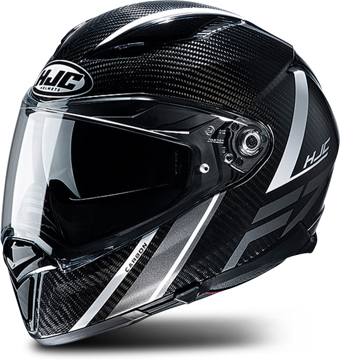 HJC Casco Integral  F70 Carbon Eston Negro-Blanco