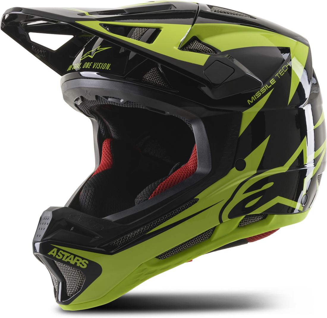 Alpinestars Casco de MTB Downhill  Missile Tech Airlift Mips® Negro-Amarillo