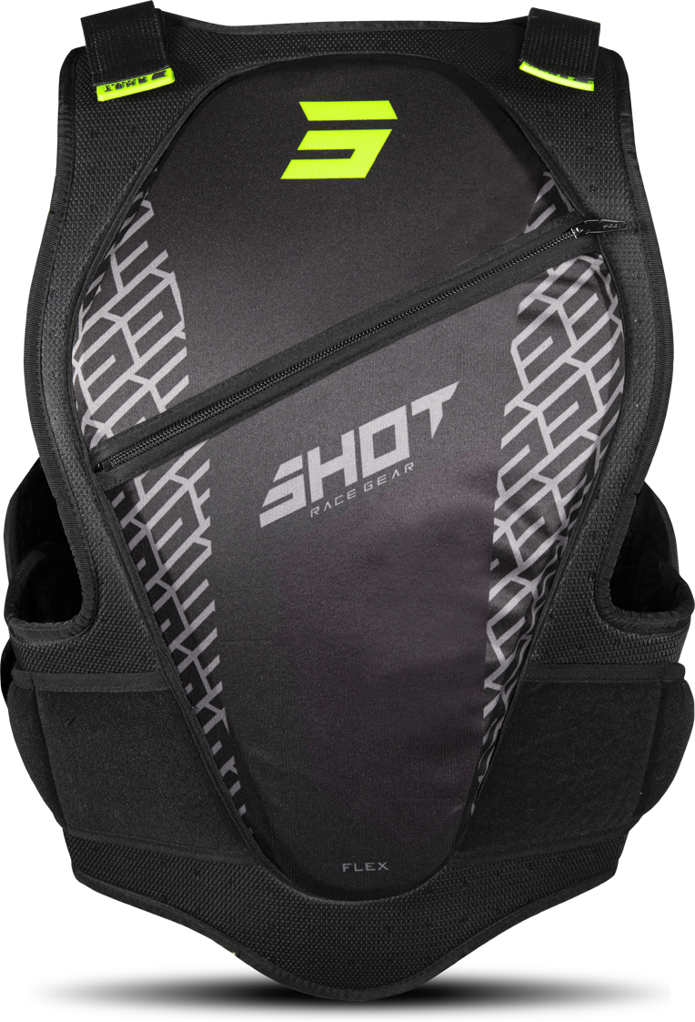 Shot Race Gear Peto Shot Fighter Flex Niño Negro-Amarillo Neón