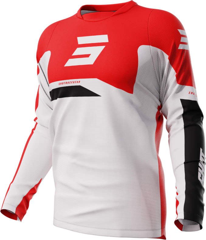 Shot Race Gear Camiseta de Cross Shot Devo Rojo Estrella