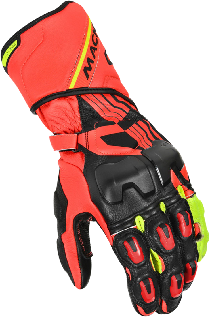 Macna Guantes de Moto  Power Track Rojo-Negro