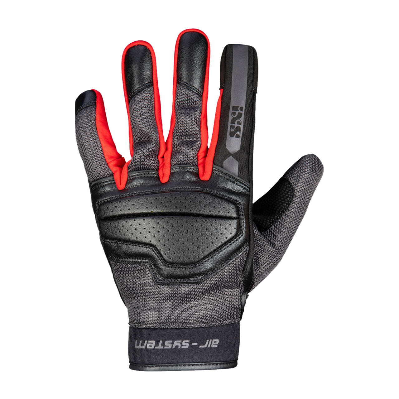 iXS Guantes de Moto  Evo-Air Gris-Negro-Rojo