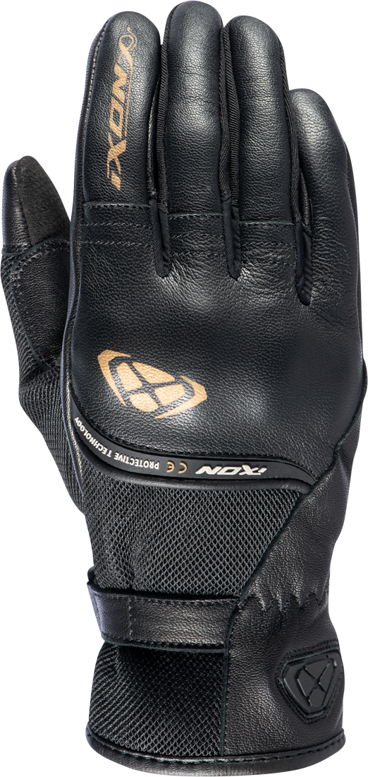 Ixon Guantes de Moto para Mujer  RS Shine 2 Negro-Dorado