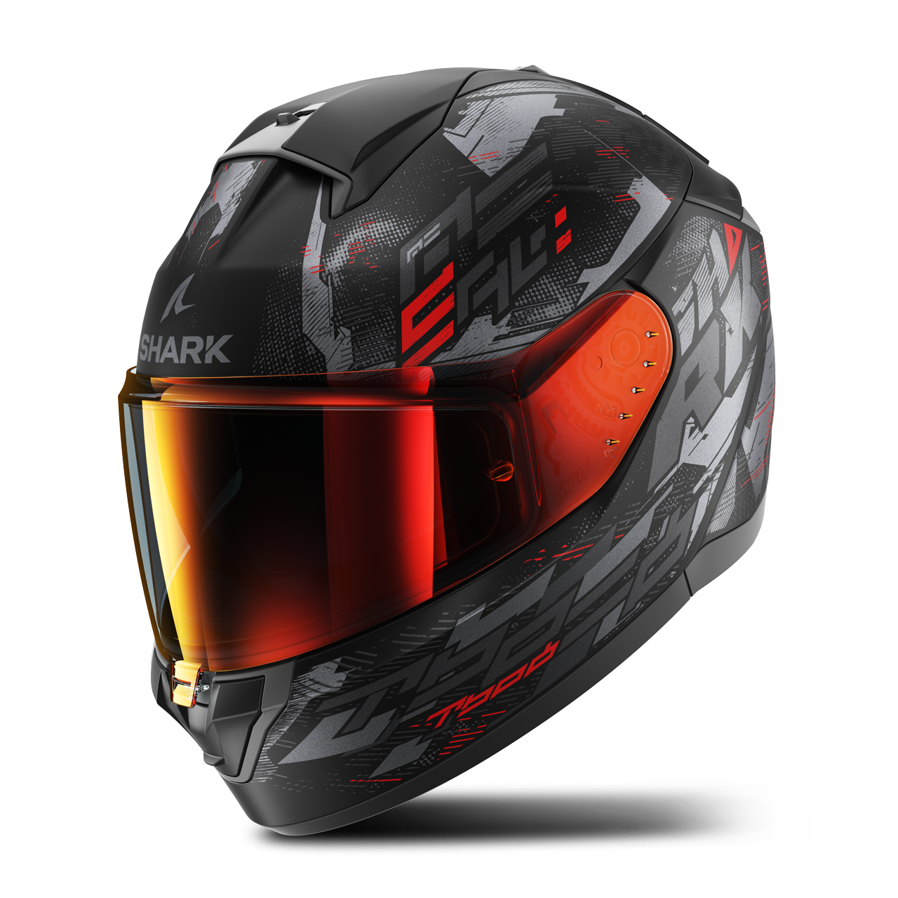 Shark Casco Integral  Ridill 2 Molokai Mat Negro-Antracita-Rojo