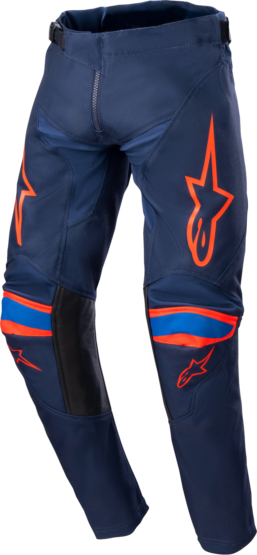 Alpinestars Pantalones de Cross Niño  Racer Narin Azul Marino Medianoche-Naranja