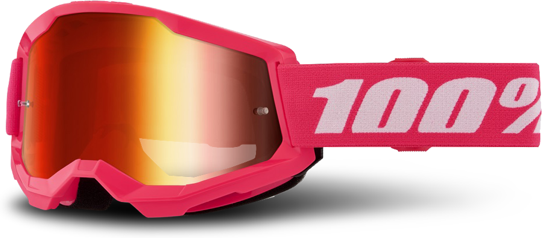 100% Gafas de Cross  Strata 2 Rosa-Rojo