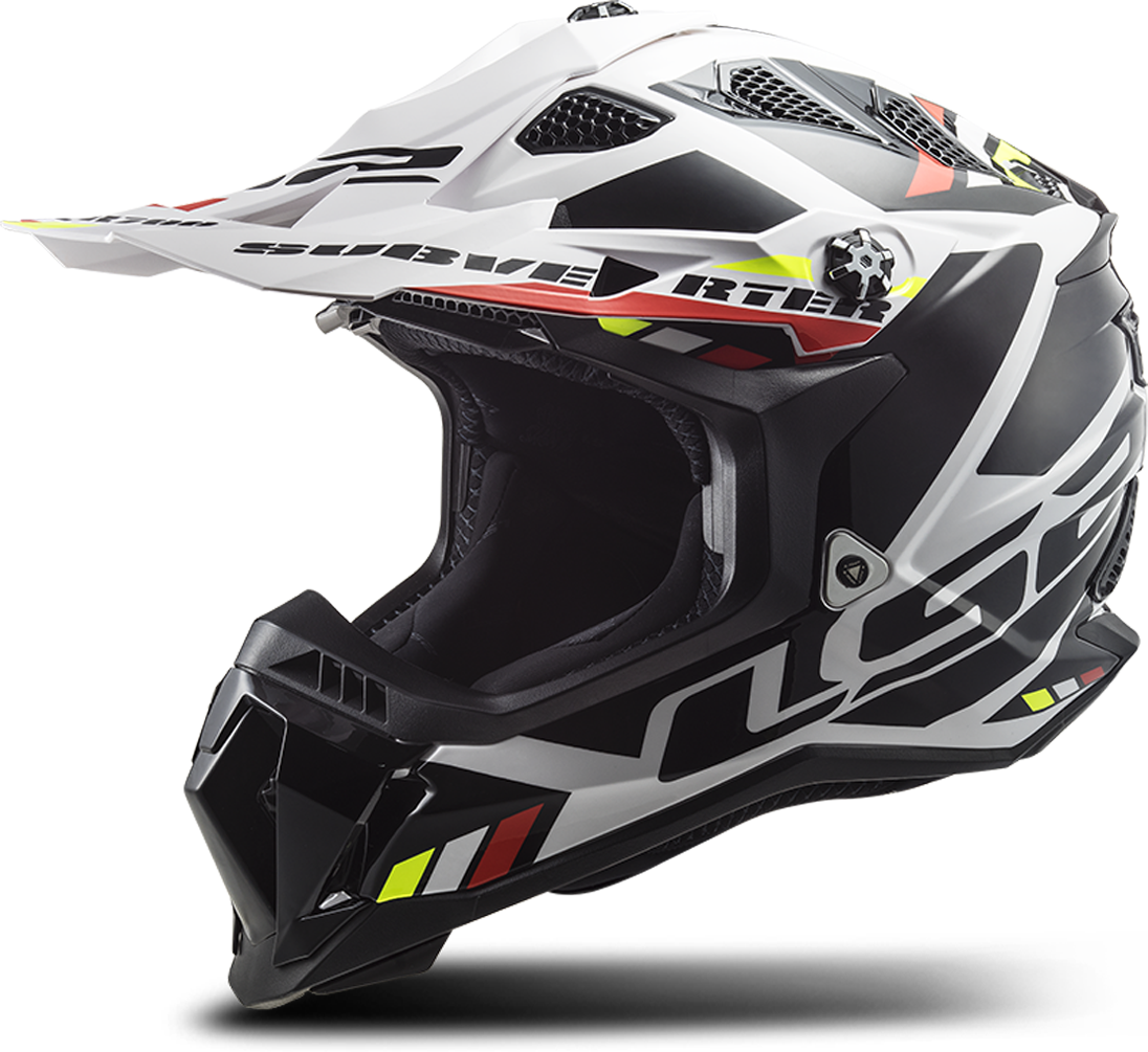 LS2 Casco de Cross  MX700 SUBVERTER Stomp-Blanco-Negro