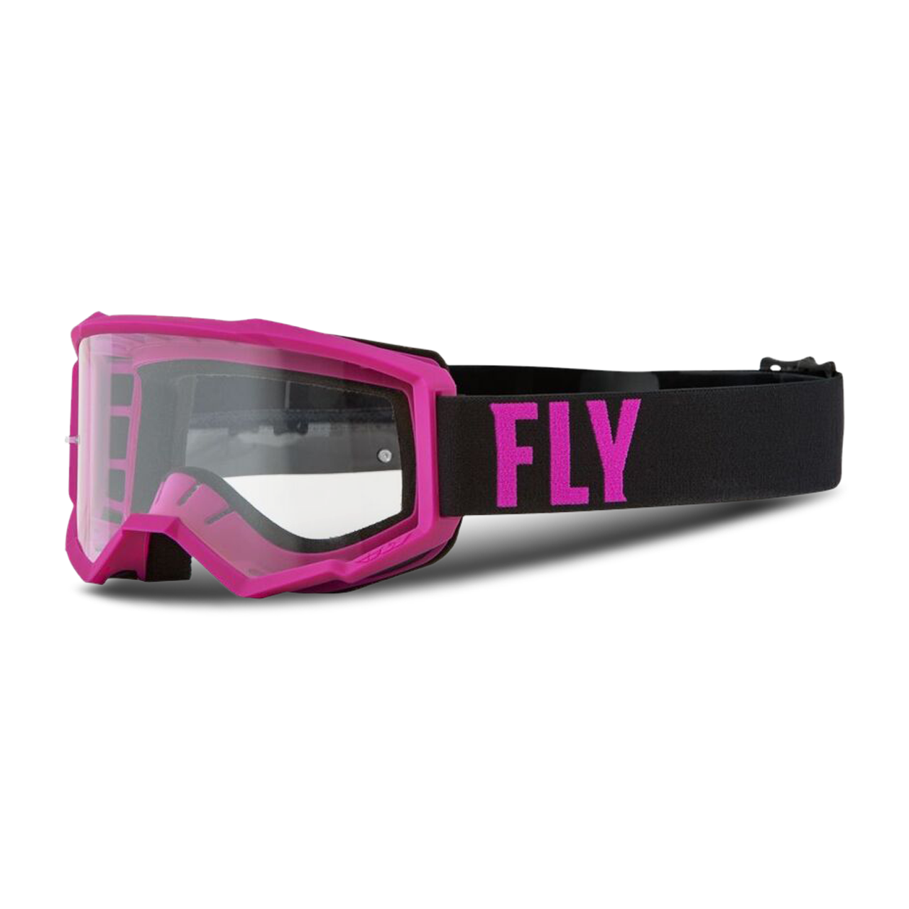 FLY Racing Gafas de Cross  Focus Rosa-Transparente