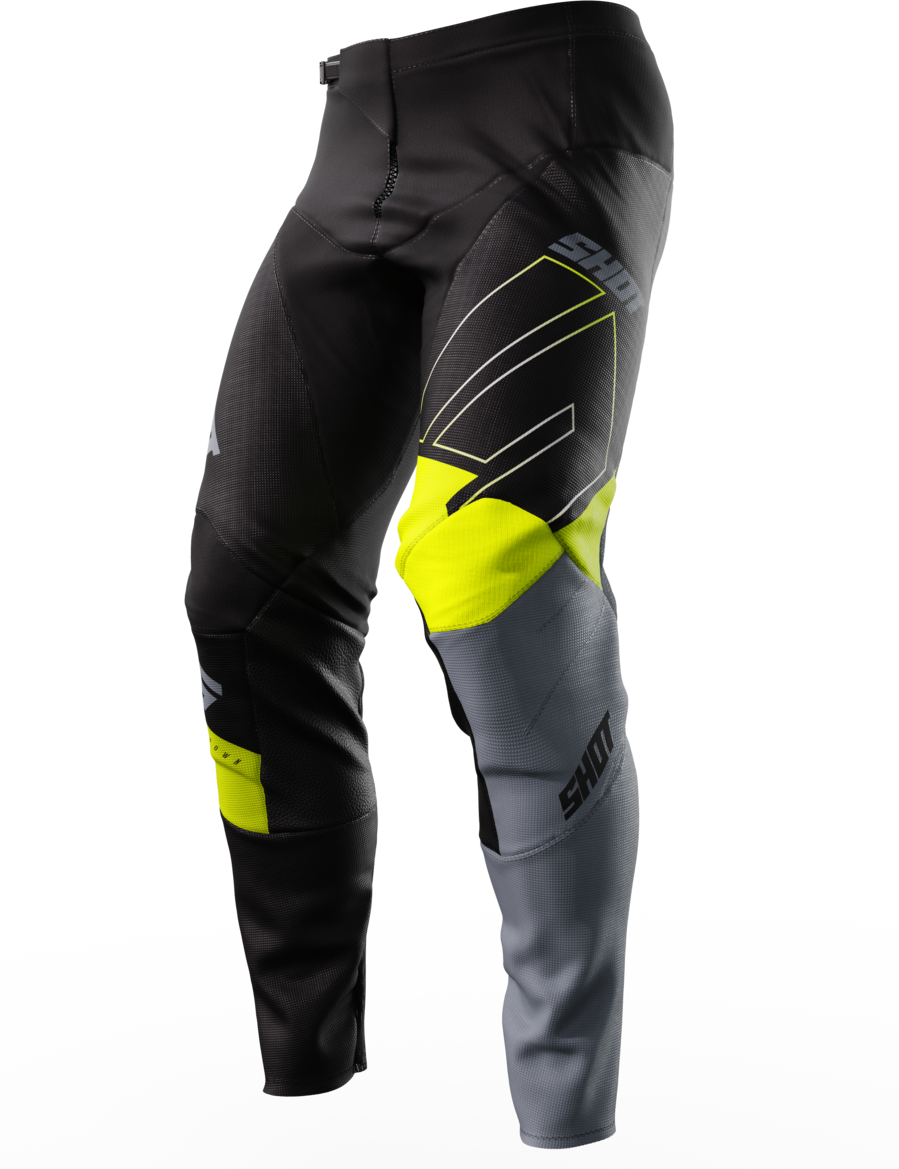 Shot Race Gear Pantalones de Cross Shot Contact Amarillo Neón