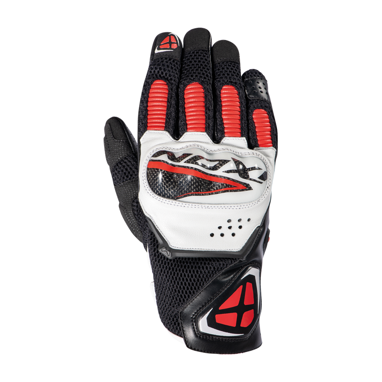 Ixon Guantes de Moto  RS4 Air Negro-Rojo-Blanco