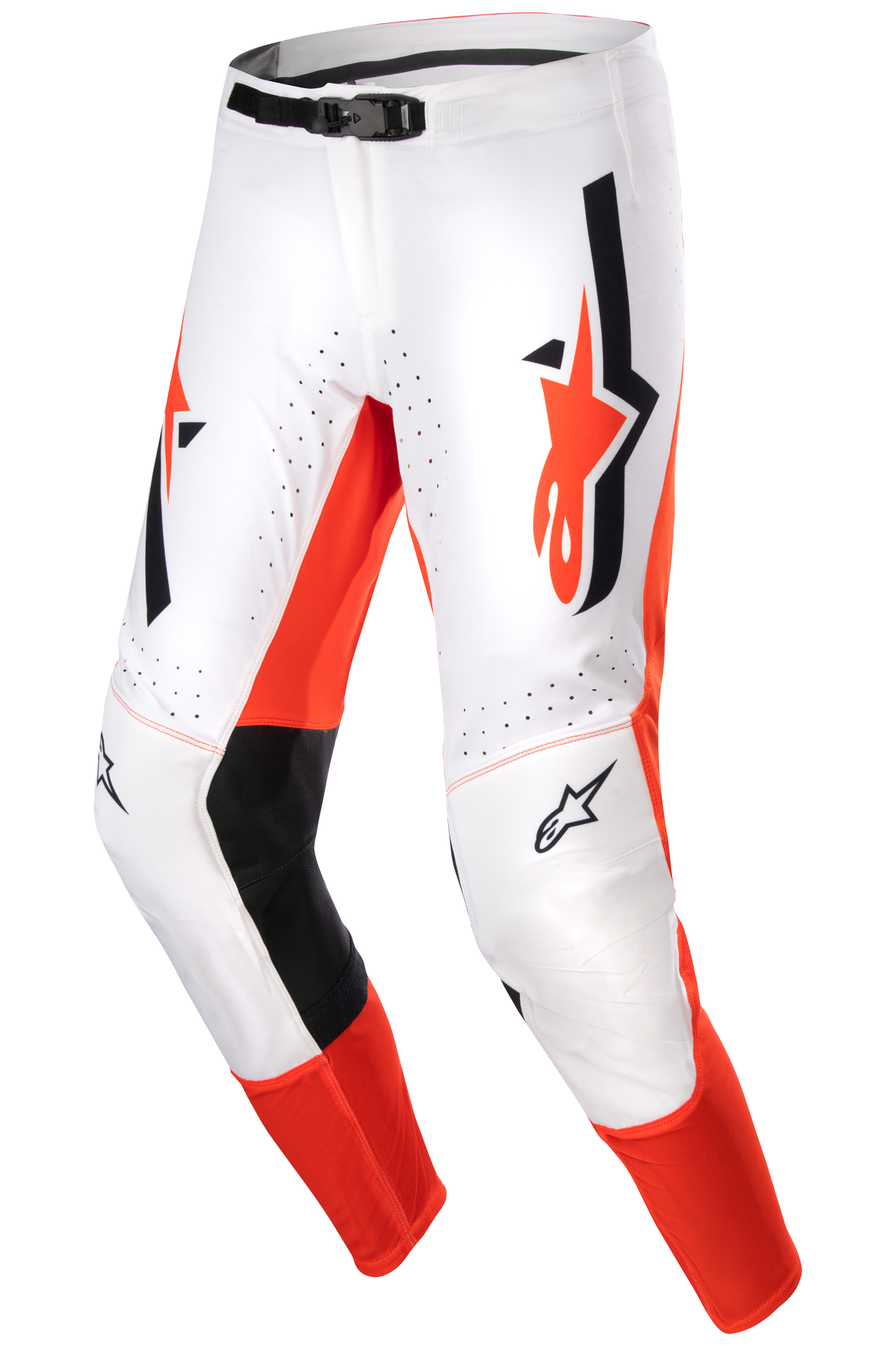 Alpinestars Pantalones de Cross  Supertech Ward Blanco-Naranja Caliente