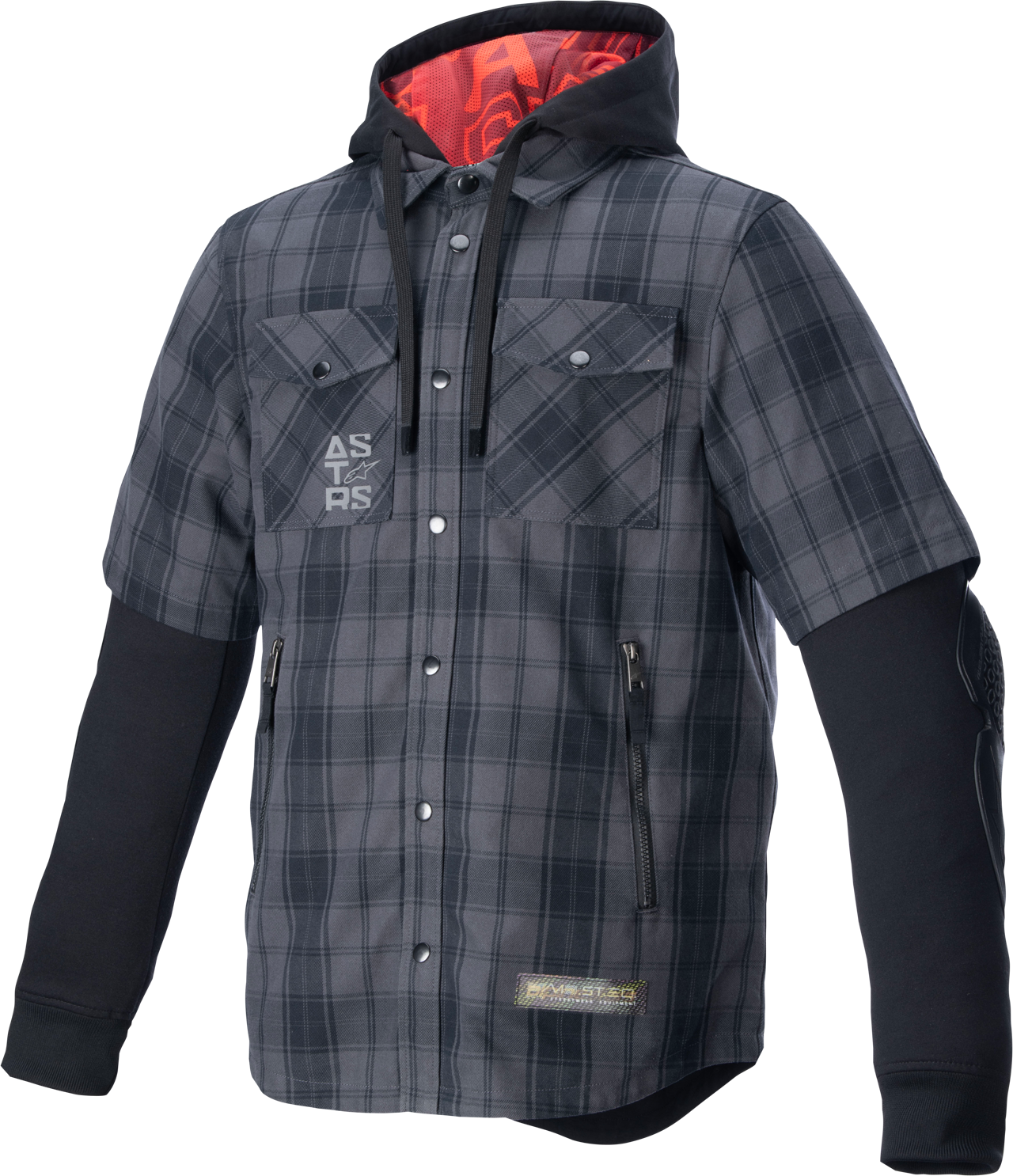 Alpinestars Camisa de Moto  MO.ST.EQ Tartan Gris-Negro