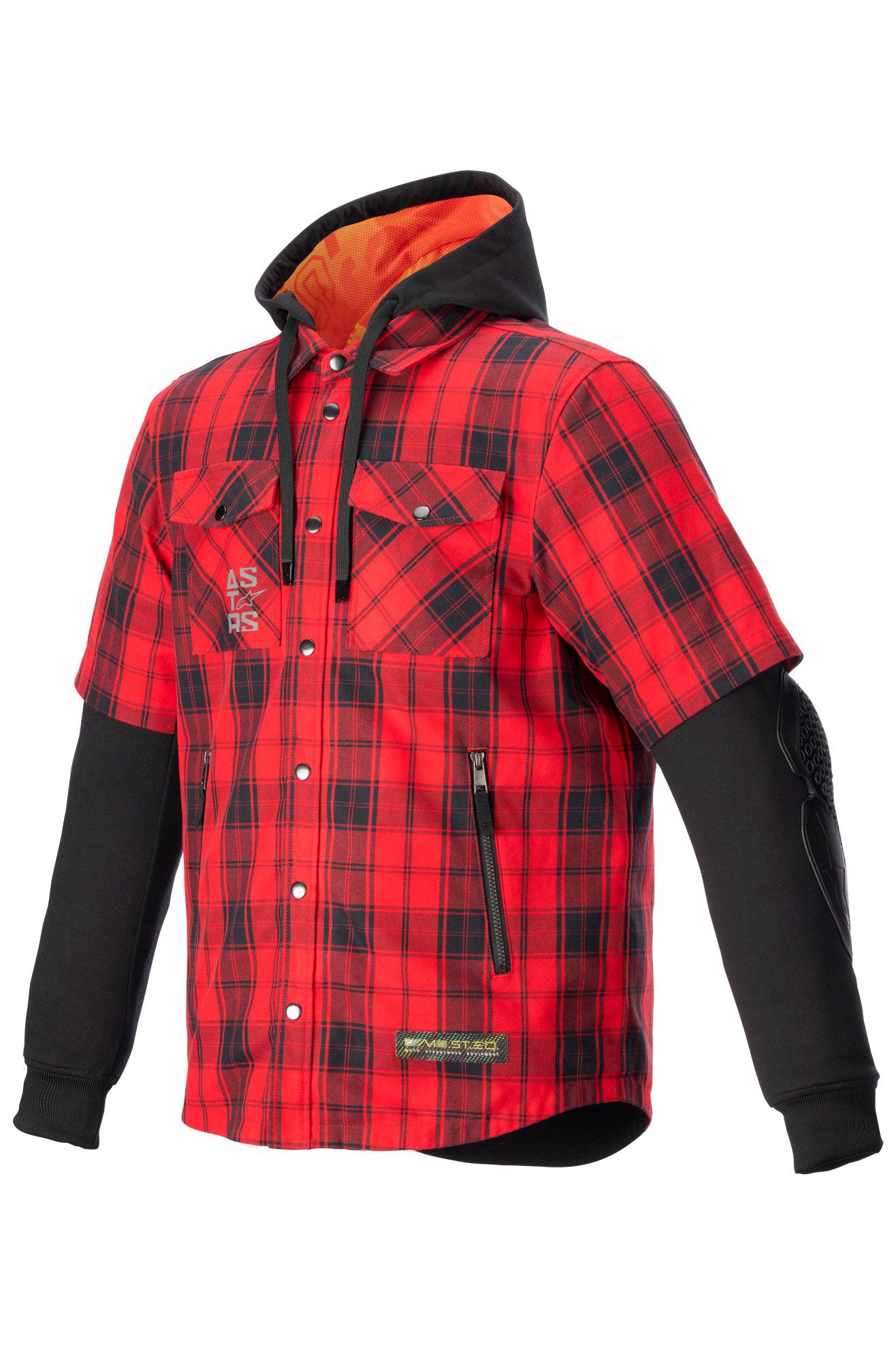 Alpinestars Camisa de Moto  MO.ST.EQ Tartan Rojo Llama-Negro