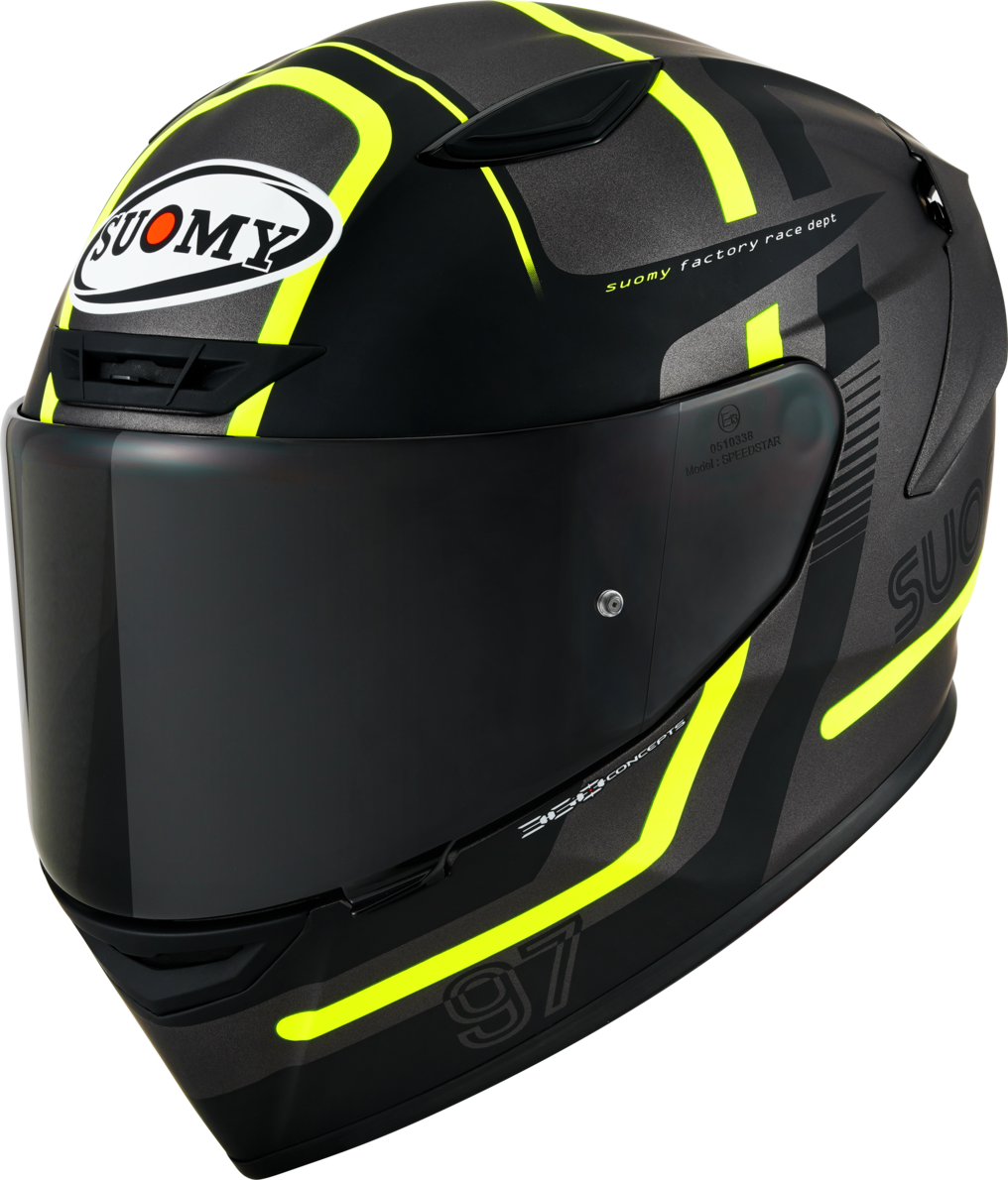 Suomy Casco Integral  Track-1 Ninety Seven Metal-Amarillo