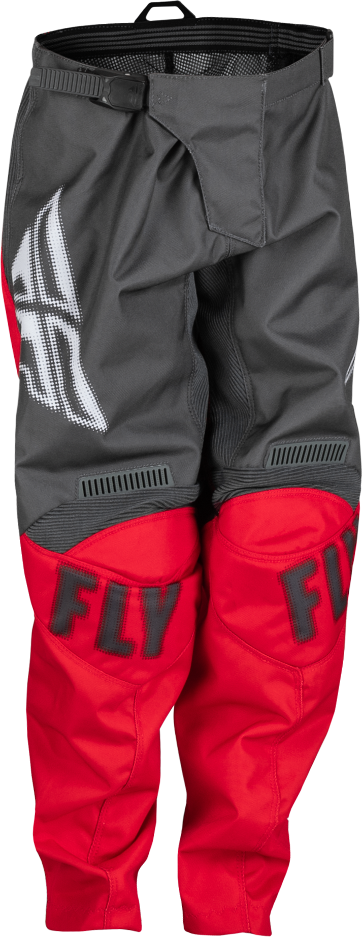 FLY Racing Pantalones de Cross Niño  F-16 Gris-Rojo