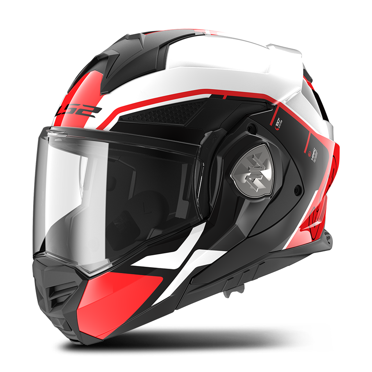 LS2 Casco Adventure  FF901 ADVANT X Metryk-Blanco-Rojo