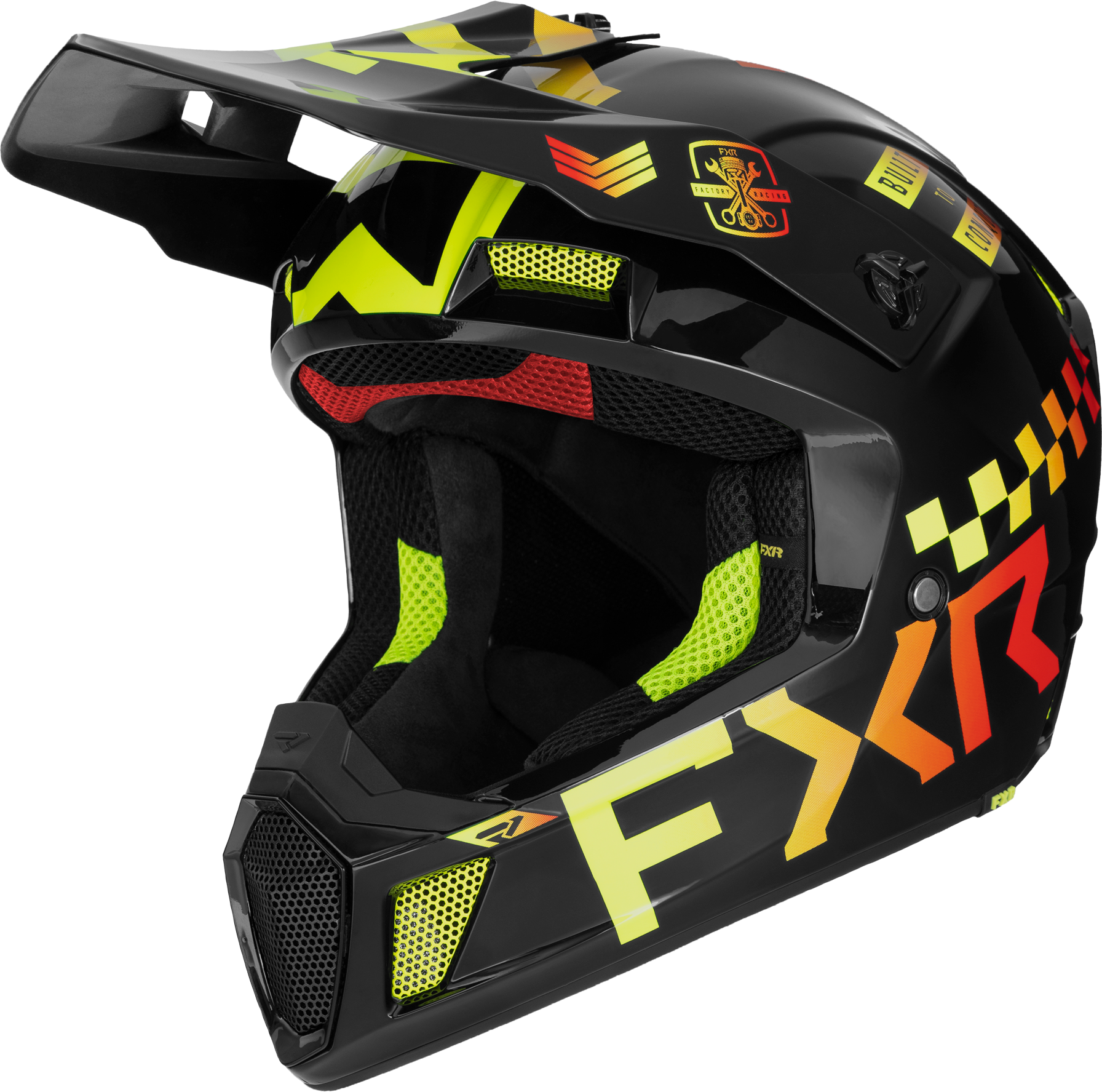 FXR Casco de Cross  Clutch Gladiator Inyección