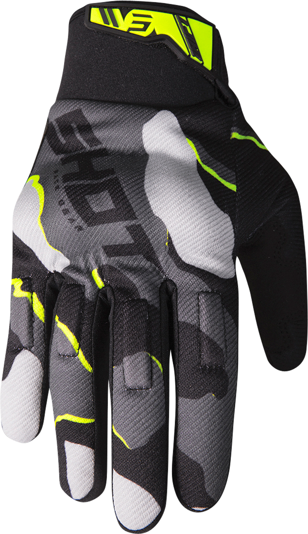 Shot Race Gear Guantes de Cross Shot Drift Amarillo Neón-Camuflaje