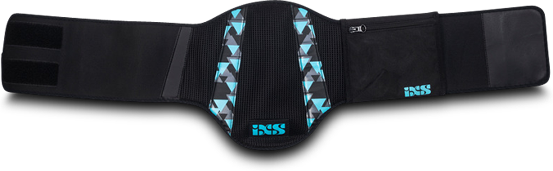 iXS Cinturón de Riñón para Mujer  Negro-Turquesa