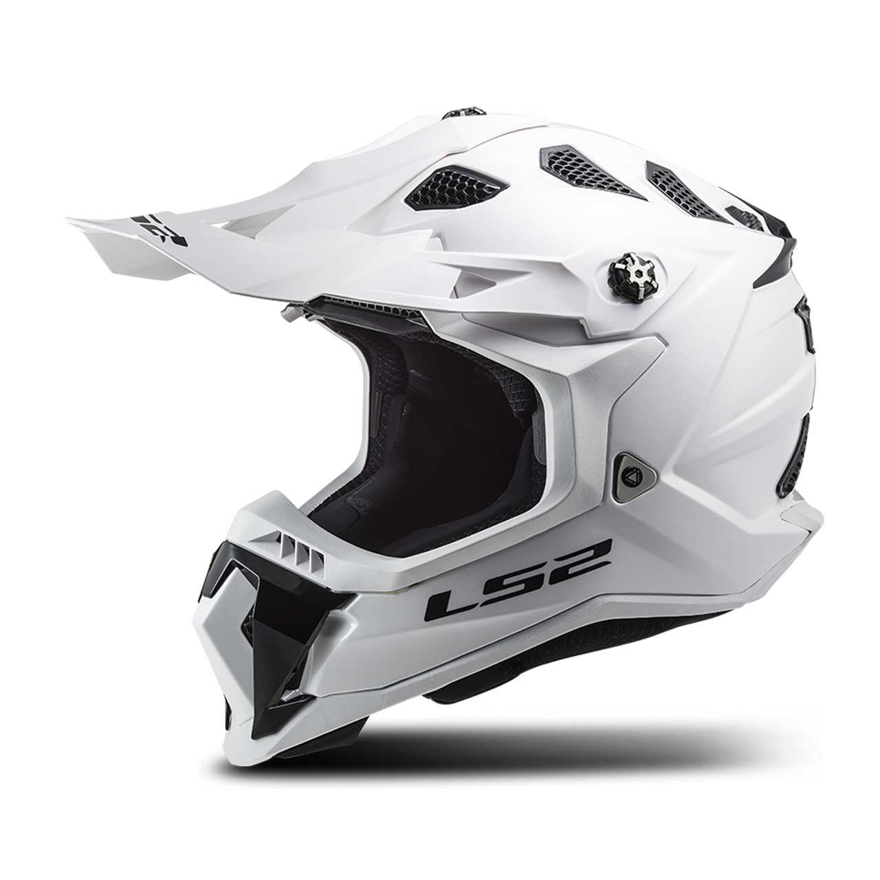 LS2 Casco de Cross  MX700 SUBVERTER Single Mono Brillante-Blanco