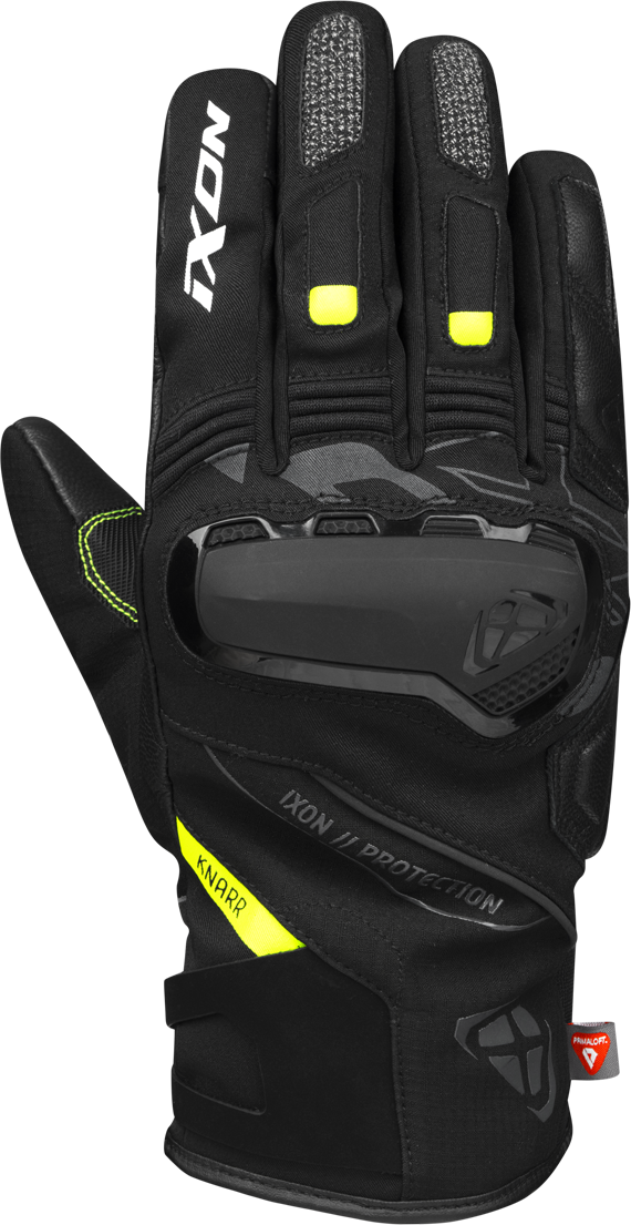 Ixon Guantes de Moto  Pro Knarr Negro-Gris-Amarillo Brillante